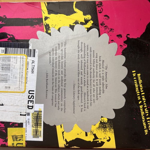 The American Film Musical book used, Rick Altman