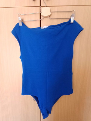 Zara κορμάκι αφορετο, μέγεθος L, μπλε