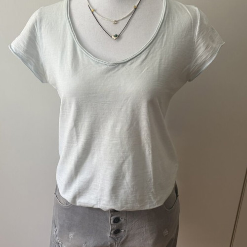 T-shirt and shorts set, size S/M, cotton and grey
