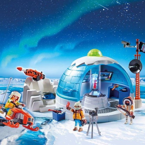Playmobil 9055 Arctic Research Center Igloo like new