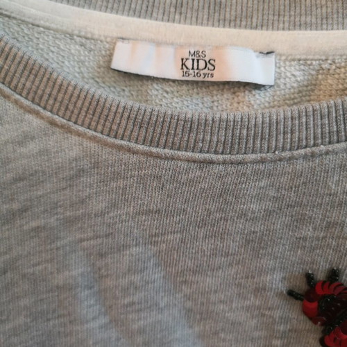 M&S kids dress for 15-16 years like new, grey and blue
