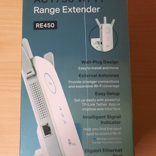 TP-Link RE450 AC1750 Wi-Fi Range Extender, new