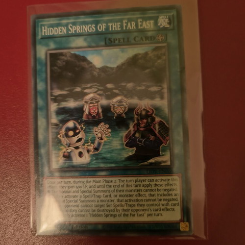Yu-Gi-Oh Hidden Springs of the Far East card like new