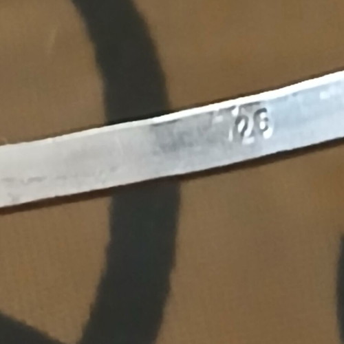 Silver 925 bangle 6.5 cm opening, like new