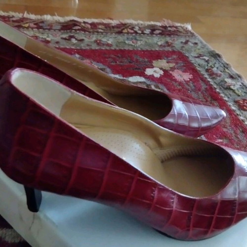 Vale Verde leather pumps new, burgundy orthopedic size 41