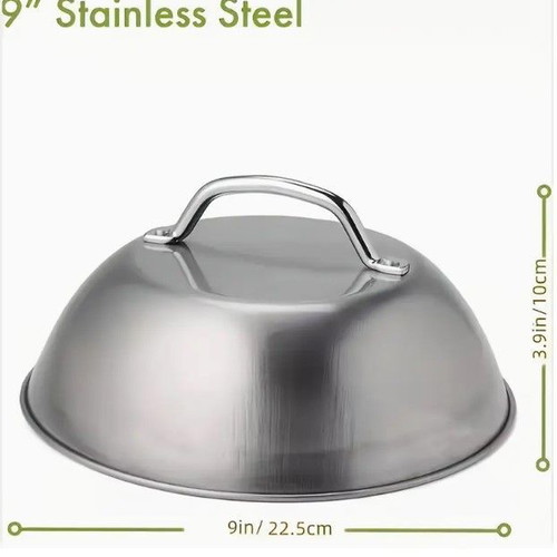 Barbecue lid 22.5cm stainless steel new