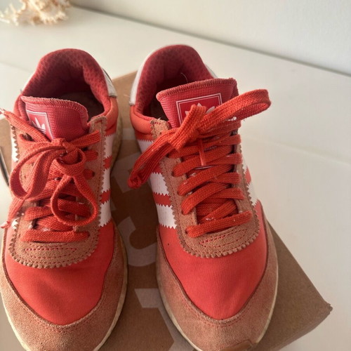 Adidas sneakers used, very soft, red size 36