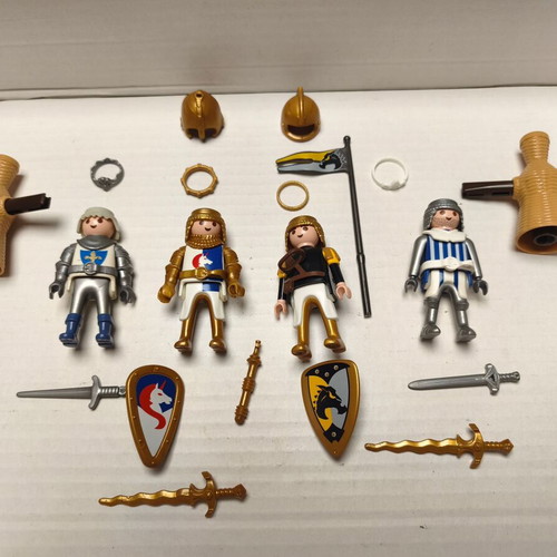 Playmobil kings and princes set with weapons and crowns