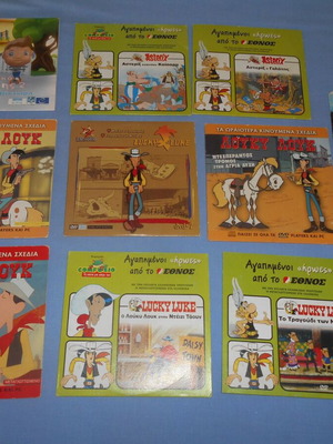 Children's DVDs used, pack of 10, dubbed