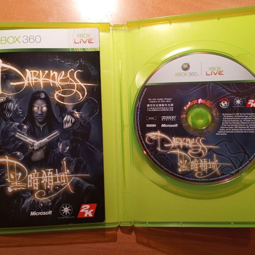 The Darkness Xbox 360 game used with manual