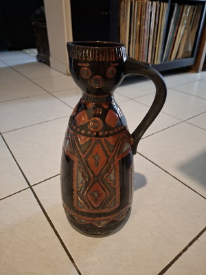 Vintage Georgian Anthropomorphic Ceramic Vase Jug 32 cm used