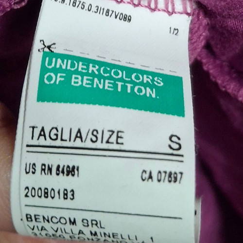 Benetton dress new small pink and purple