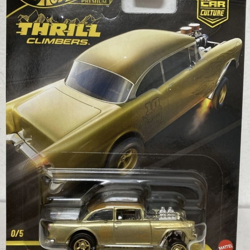 Hot Wheels Car Culture Thrill Climbers '55 Chevy Bel Air Gasser Chase new