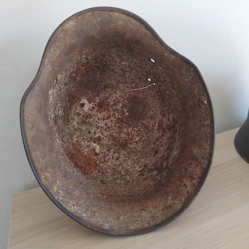 M35 and M40 relic helmets, M1 Greek postwar helmet, Bulgarian M36 helmet, MK4 Fullerphone with headphones