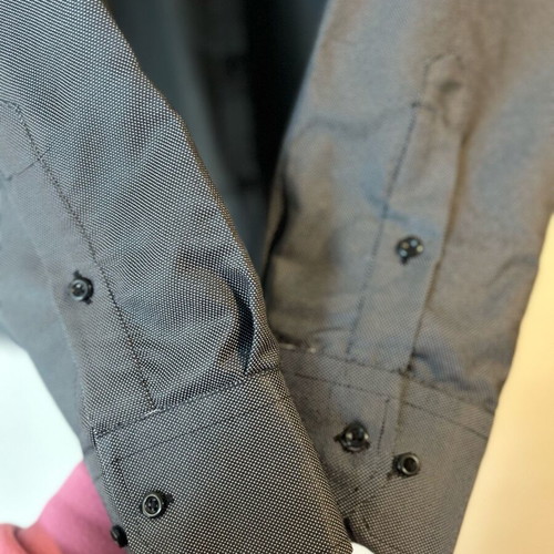 Men's gray dress shirt like new, size L