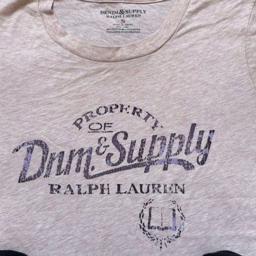 Ralph Lauren T-shirt used with two pairs of socks, pink, size S