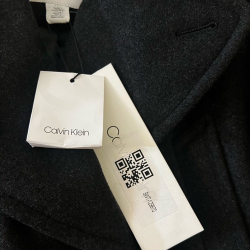 Calvin Klein navy coat new gray, size L
