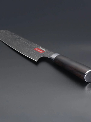 Takahiro Miyazaki Santoku Knife 20cm VG10 Damascus Ebony Handle with Case New