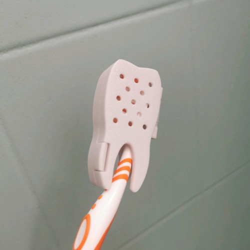 Toothbrush travel case new, tooth-shaped, pack of 4