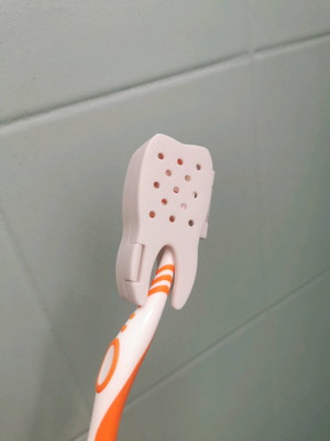 Toothbrush travel case new, tooth-shaped, pack of 4
