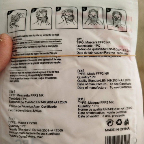 FFP2 adult masks new, pack of 20, sealed