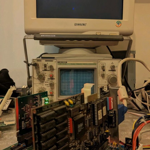 VGA 1024i Retro Headland HT208 Video7 ISA 16-bit graphics card used
