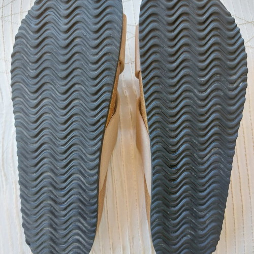 Only sandals with anatomical insole, beige, like new