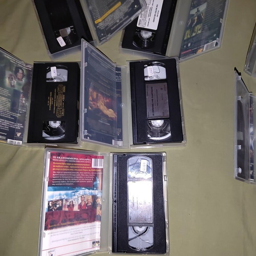 VHS and DVD Movie Collection used, pack of 9, retro video club editions