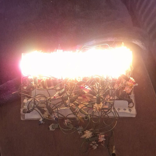 Vintage Christmas tree lights 80-90s, one string working