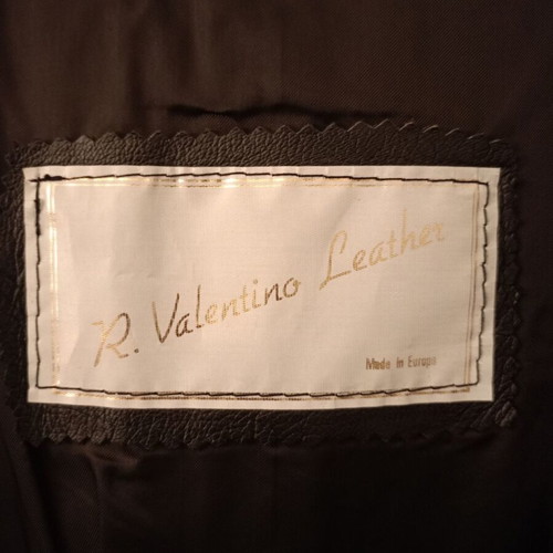 Red Valentino women's leather vest size S like new black