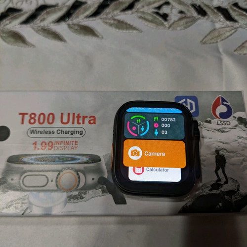 Smartwatch T800 Ultra new with 1.99-inch touch screen and wireless charging