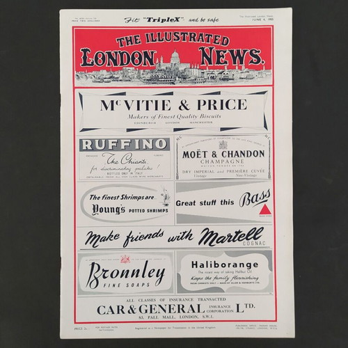 The Illustrated London News vintage magazine 1955