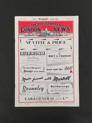 The Illustrated London News vintage magazine 1955