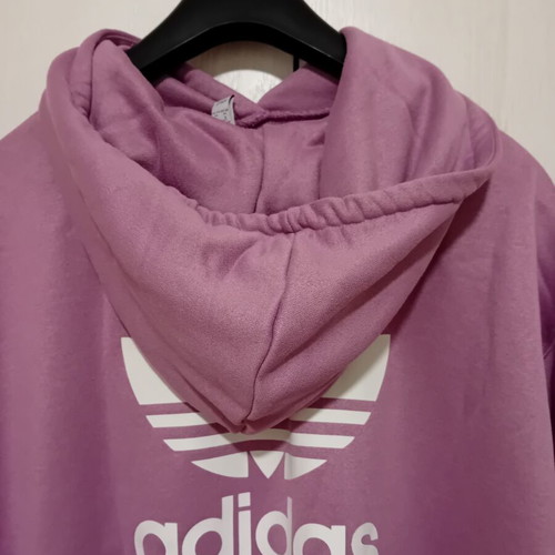 Adidas Originals Trefoil Hoodie, dusty pink mauve, size M