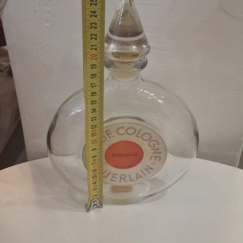 Guerlain Shalimar Eau De Cologne Bottle extra large used vintage