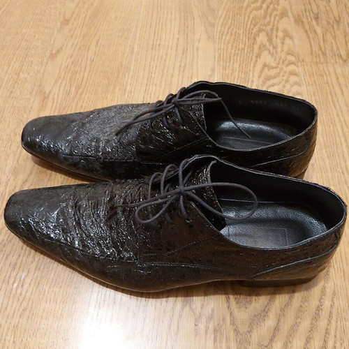 Men's leather shoes Bournazos No41 like new, black