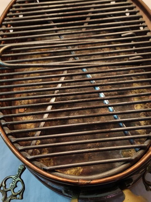 Turkish mini grill like new with brass and stainless steel rods 1880
