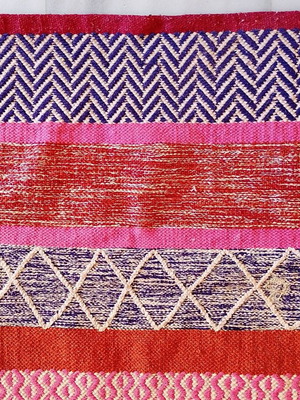 Χαλί Victoria ethnic βαμβακερό, 140x65 εκ
