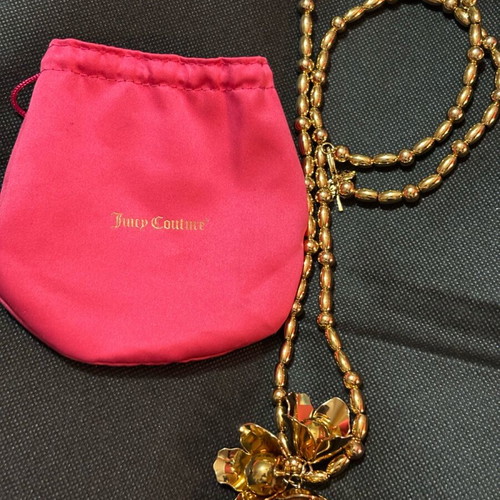 Juicy Couture necklace like new, gold color, 84 cm length