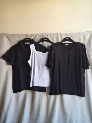 Σετ 3τμχ Large Καλοκαιρινά Τοπ Μπλούζες Knit & Jersey σαν καινούργιο