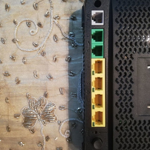 Router used with power supply and cable