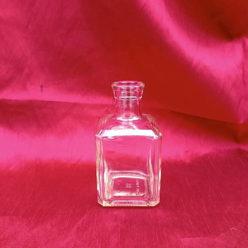 Glass bottle new, 13 cm height
