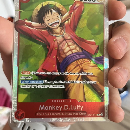 ST21 Gear5 One Piece card set with Luffy and Zoro SR