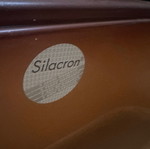 Ένθετος διπλός νεροχύτης Silacron καινούργιος με σωληνώσεις ρετρό vintage