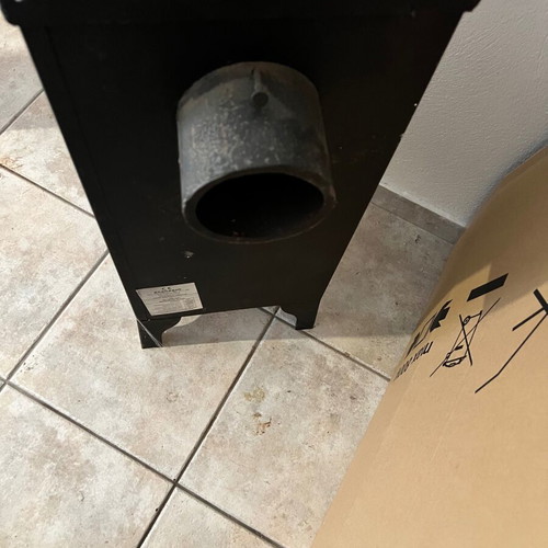 Steel wood stove, Greek made, 5.2 kW, 28x34x74 cm