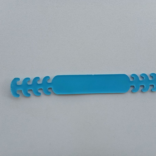 Mask extension new, blue, plastic protective accessory