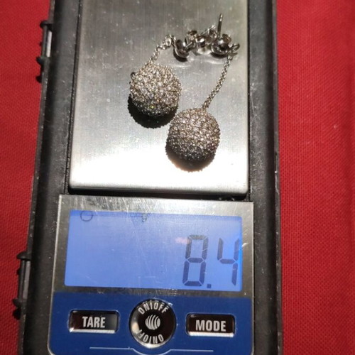 Silver 925 earrings like new, 8.4g