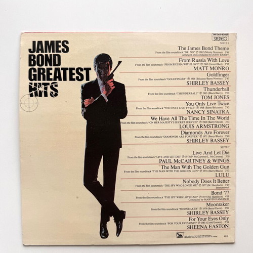 James Bond Greatest Hits LP used, Greek edition 1982, classic