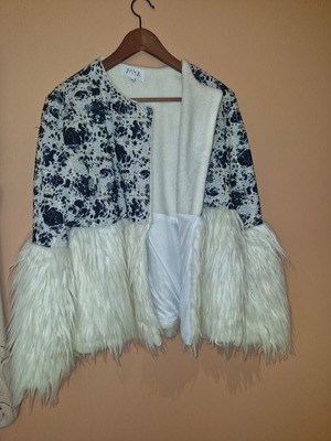 MYA collection jacket like new, size M/L, blue and silver