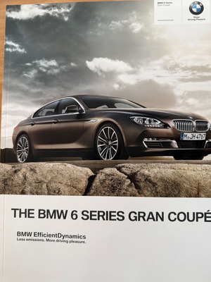 Брошура The BMW 6 Series Gran Coupe 2013 нова